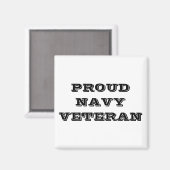 Magnet Proud Navy Veteran (Voorkant / Achterkant)