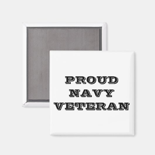 Magnet Proud Navy Veteran (Voorkant / Achterkant)