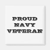 Magnet Proud Navy Veteran (Voorkant)