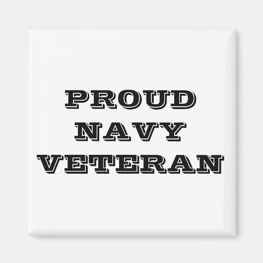 Magnet Proud Navy Veteran (Voorkant)