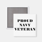 Magnet Proud Navy Veteran (Voorkant / Achterkant)