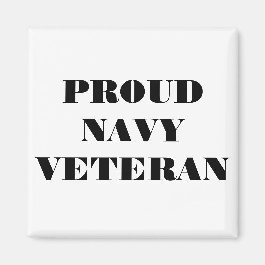 Magnet Proud Navy Veteran (Voorkant)