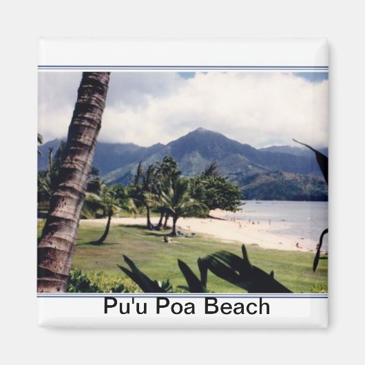 Magnet-Pu'u Poa Beach Magneet (Voorkant)