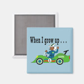 Magnet Race autocoureur (Voorkant / Achterkant)