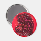 Magnet Red Bull die op Sterrennacht loopt (Voorkant / Achterkant)