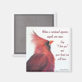 Magnet Red Kardinaal Bird (Voorkant / Achterkant)