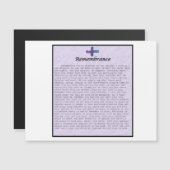 Magnet-Rememberance (Voorkant / Achterkant)