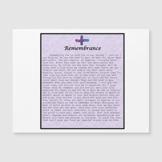 Magnet-Rememberance (Voorkant)