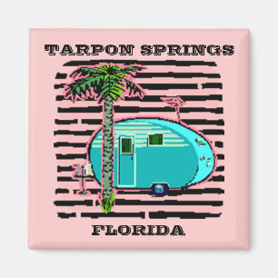 MAGNET-RETRO-CAMPING IN DE GANNED-HAM STYLE TRAILE MAGNEET