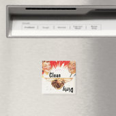 Magnet ~  Retro Fun Clean Dirty Dishwasmachine (Insitu (Vaatwasser))