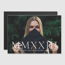 Magnet Roman Numeral Foto Afstuderen Aankondiging