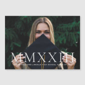 Magnet Roman Numeral Foto Afstuderen Aankondiging (Voorkant)