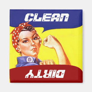 Magnet Rosie de riveter Dish wasmachine draaien