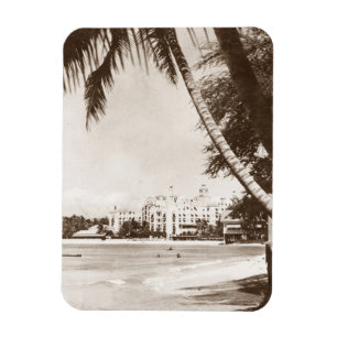Magnet Roze Paleis Waikiki Beach WWII R&R Magneet