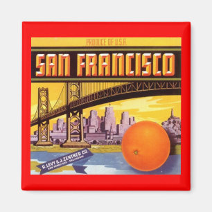 MAGNET  SAN FRANCISCO ADVERTEREN ETIKET CA