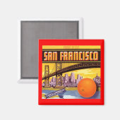 MAGNET SAN FRANCISCO ADVERTEREN LABEL CA (Voorkant / Achterkant)
