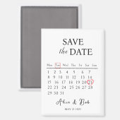 Magnet save the dates, Customizable Save the Date  (Voorkant / Achterkant)