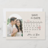 Magnet save the dates, Customizable Save the Date Kaart (Voorkant)