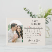 Magnet save the dates, Customizable Save the Date Kaart (Staand voorkant)