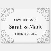 Magnet Save the Dates - Modern White Design (Voorkant)
