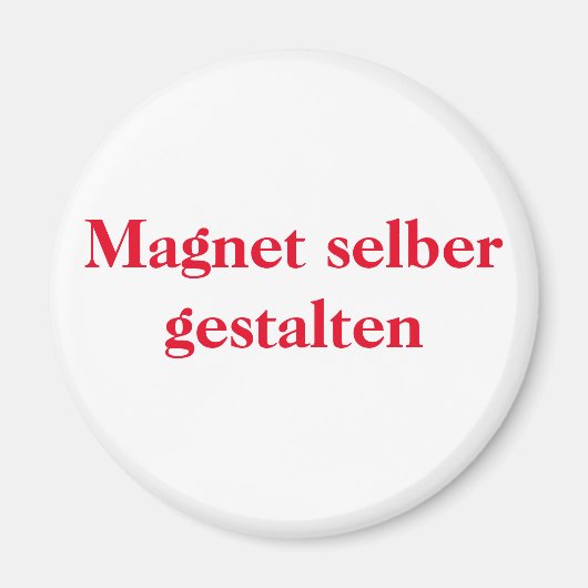 Magnet selber gestalten (Voorkant)