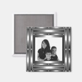 Magnet Silver Chrome Uw foto toevoegen (Voorkant / Achterkant)
