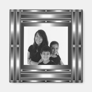 Magnet Silver Chrome Uw foto toevoegen