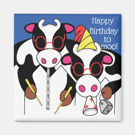 Magnet Square Happy Birthday naar Moo!