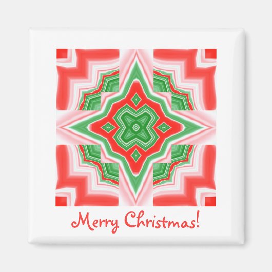 Magnet Square - kerstster (Voorkant)