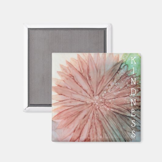 Magnet Square KINDNESS Magnet (Voorkant / Achterkant)