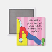 Magnet Square Mam's primitieve Yell (Voorkant / Achterkant)