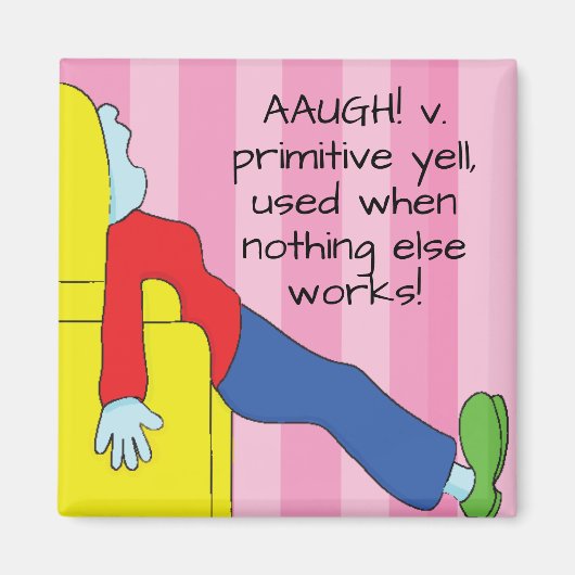 Magnet Square Mam's primitieve Yell (Voorkant)