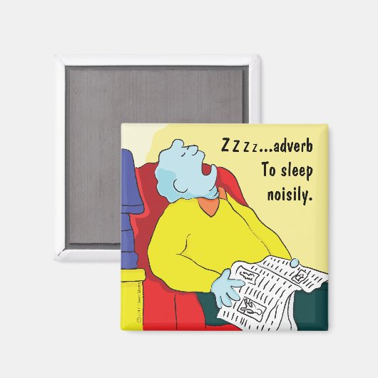 Magnet Square to Sleep luisily (Voorkant / Achterkant)