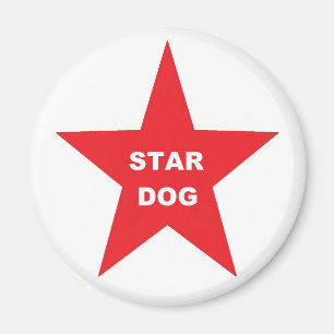 Magnet Star Dog op Red Star