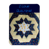 Magnet - Star Quilt patroon Magneet (Verticaal)