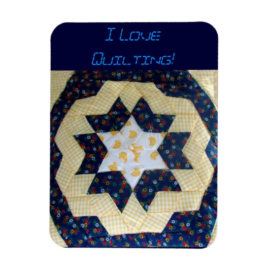 Magnet - Star Quilt patroon Magneet (Verticaal)