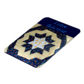 Magnet - Star Quilt patroon Magneet (Linkerzijde)