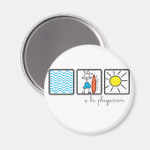 Magnet surf boy waves sxm (Voorkant / Achterkant)