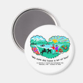 Magnet ter nagedachtenis van Donna LC Fish (Voorkant / Achterkant)