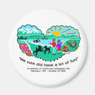 Magnet ter nagedachtenis van Donna LC Fish