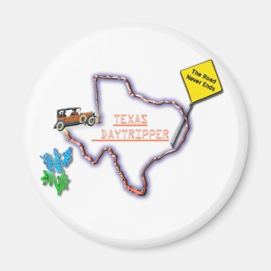 Magnet-Texas Daytripper Logo Magneet (Voorkant)