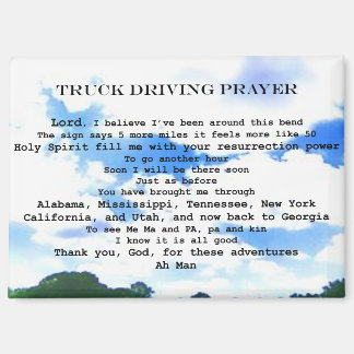 magnet-Truck driving prayer Magneet