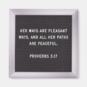 Magnet van de Manuscript - Proverbs 3:17 (Voorkant)