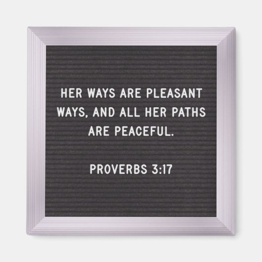 Magnet van de Manuscript - Proverbs 3:17 (Voorkant)