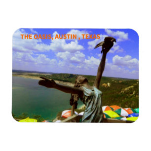 Magnet van de Oasis, Austin Texas Magneet