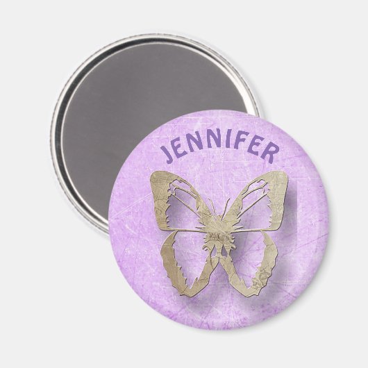 Magnet van de Paarse botervliegkoelkast (Voorkant / Achterkant)