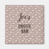 Magnet van het aangepaste koffiebalstation (Voorkant)