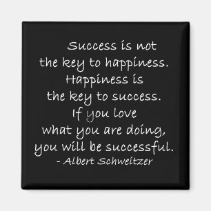 Magnet van het Citaat van het geluk & van het Succ