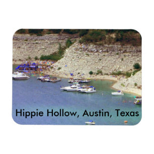 Magnet van Hippie Hollow, Austin Texas Magneet