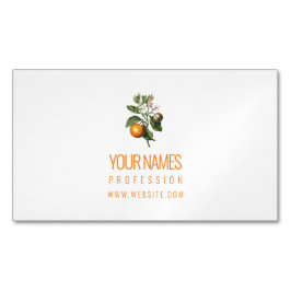 MAGNET-VISITEKAARTJE: ORANJE BLOSSOM MAGNETISCH VISITEKAARTJE
